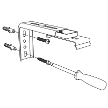 Wandlager Schienenhalter für Flächengardinen Flächenvorhänge