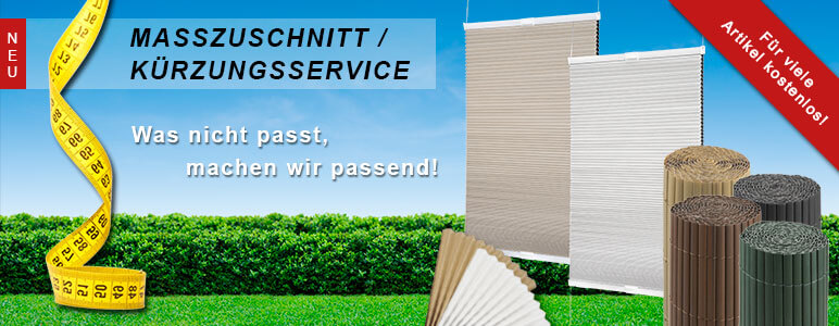 Auf Maß: Rolladen, Jalousien, Plissees, Rollos, Markisen, Insektenschutz