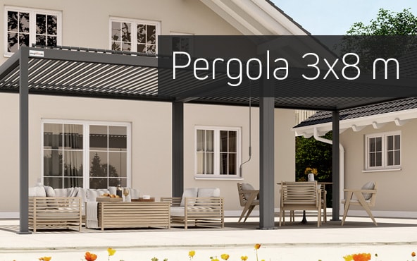 Pergola 3x8 m