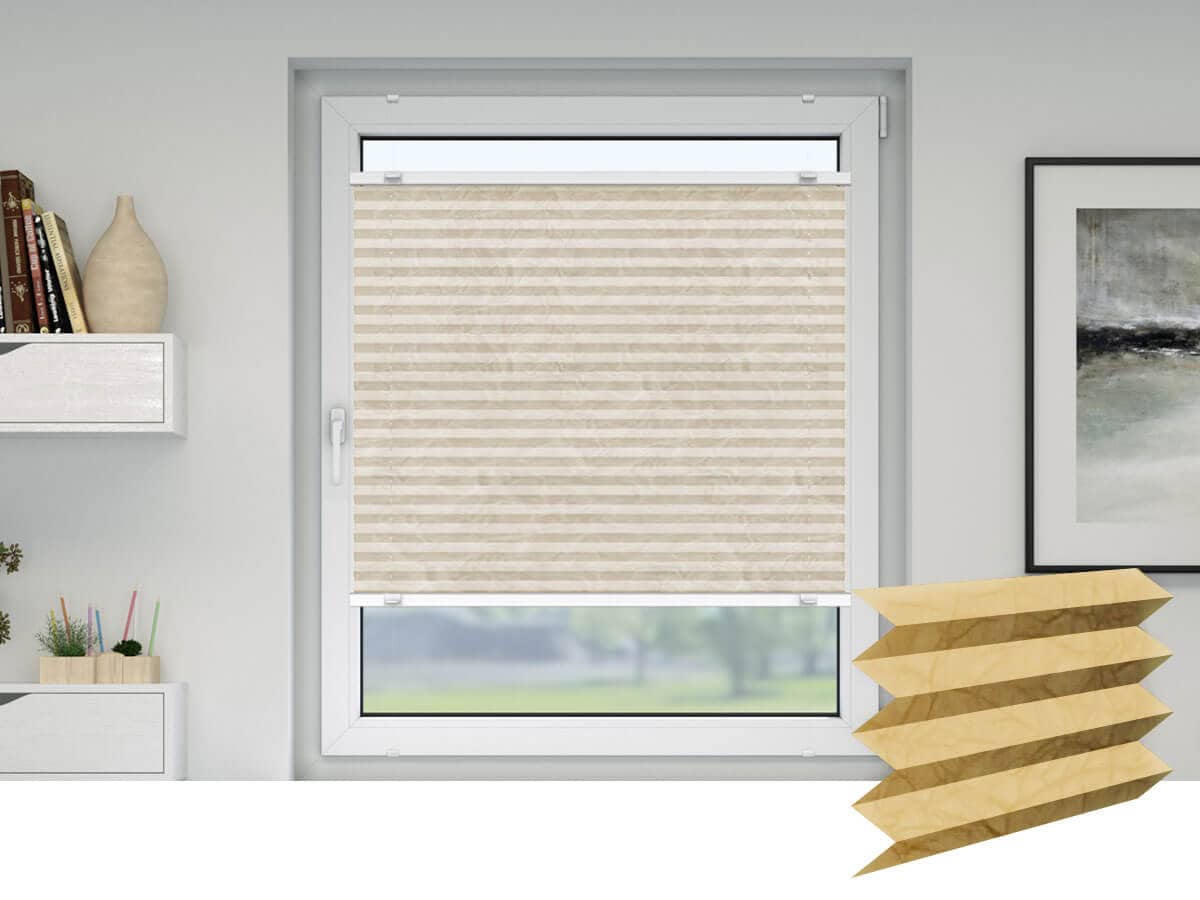 Plissee nach Maß » Stoffe & Form als mm Maßanfertigung!