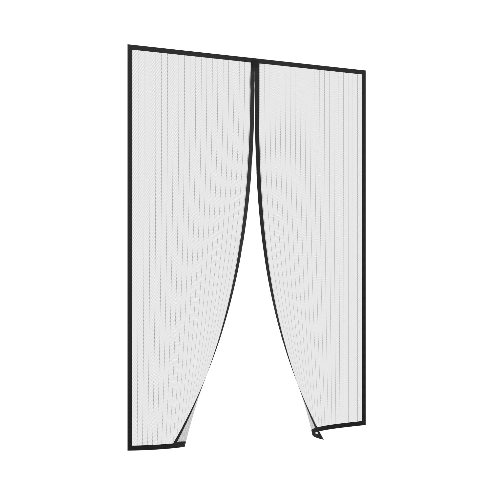 3x Türvorhang mit Magneten Magnetvorhang Insektenvorhang Fliegennetz Zebra-Look 